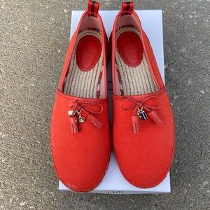 Coach canvas espadrille shoe